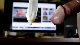 Abandoned Obese Boob MILF getting Outlook Fucked, a HUGE COCK fro her Asshole, I cum inside my Condom.