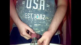 Pissing in a bottle upon substitute to die a continue