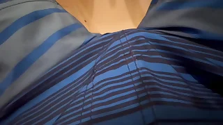 Teen wretch PEES increased hard by CUMS in swimsuit!